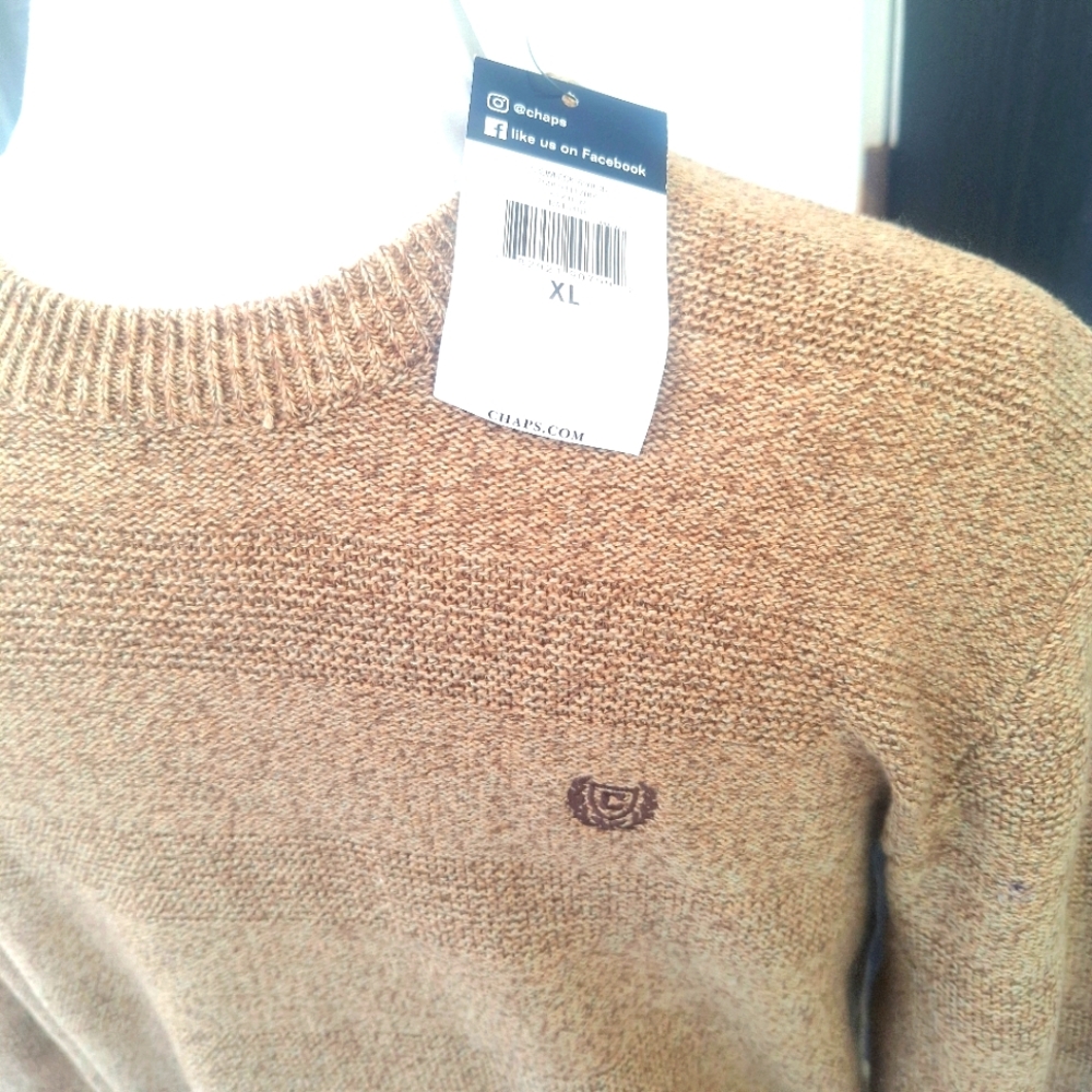 NWT Chaps Mens Crewneck Sweater Size XL